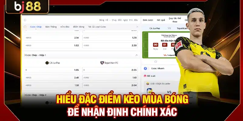 Hiểu đặc điểm kèo mùa bóng để nhận định chính xác