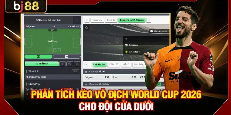 Phân tích kèo vô địch World Cup 2026 cho đội cửa dưới