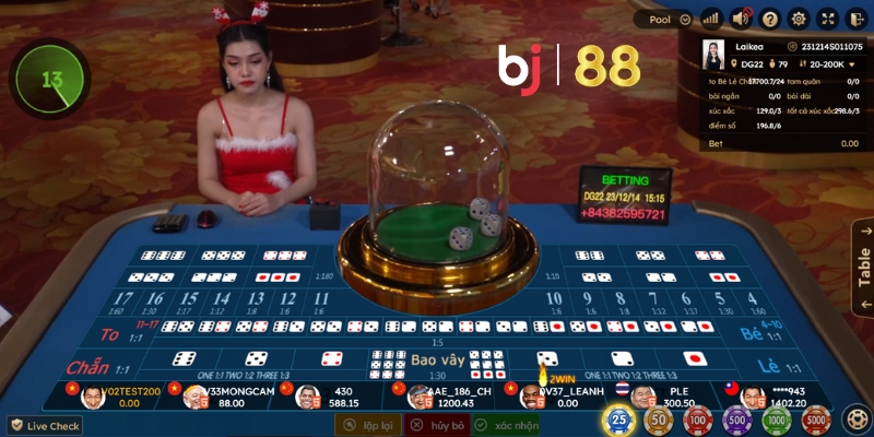 Các cửa cược hấp dẫn trong Tài Xỉu online BJ88